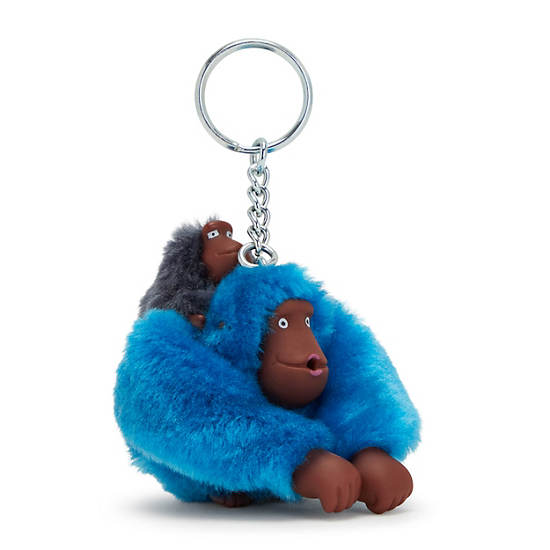 Kipling Mom And Baby Sven Monkey Keychain Aksesuar Lacivert | TR 1267TC